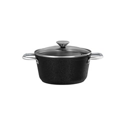 Noir Titanium Derin Tencere - Siyah - 24 cm