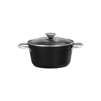 Noir Titanium Derin Tencere - Siyah - 24 cm