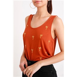 Camiseta de tirantes Marrón claro