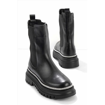Bambi Siyah Kadın Bot & Bootie K02718131209