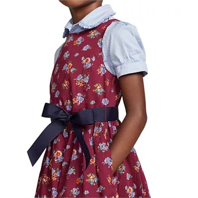 POLO RALPH LAUREN Toddler and Little Girls Floral Cotton Sateen Dress