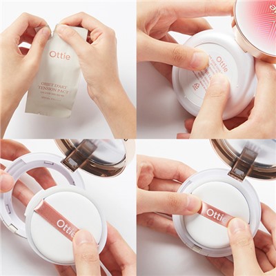 [Set] Objet D'art Tension Pact + Refill Set SPF50 PA++++ #23 Увлажняющий тональный кушон