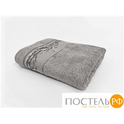 28325090-37Pl Полотенце бамбуковое Palmyra 50х90 серебро