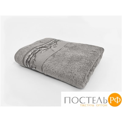 28325090-37Pl Полотенце бамбуковое Palmyra 50х90 серебро