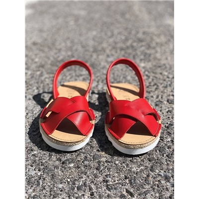 КОМБО AB. ZAPATOS Cruz-Yute ROJO+PELLE · LUX АКЦИЯ