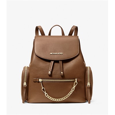 MICHAEL KORS OUTLET Jet Set Medium Pebbled Leather Backpack