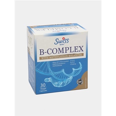 Комплекс витаминов группы B Swiss B-Complex 30 капсул