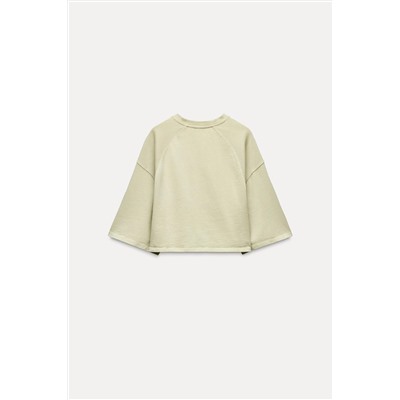 FADED-EFFECT CROP TOP