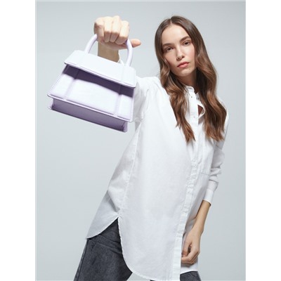 Oversize-Hemdbluse aus Baumwolle