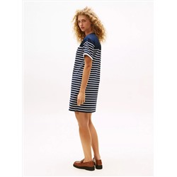 Stripe Pocket T-Shirt Dress