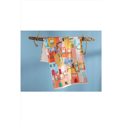English Home Vernazza Pamuk Dijital Baskı Plaj Havlusu 70x150 Cm Renkli 10035609