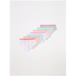 PACK OF 7 PRINTED HIPSTER BRIEFS