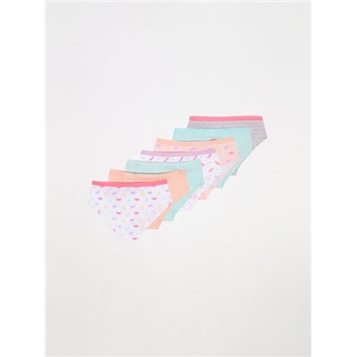PACK OF 7 PRINTED HIPSTER BRIEFS