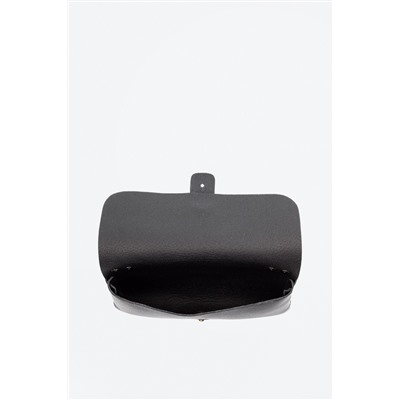 Bandolera de piel Negro y dorado - Firenze Artegiani