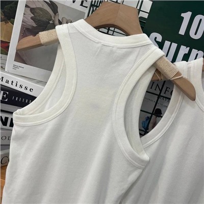 Базовая белая майка в рубчик Lim*e  🤍   Must Have на лето ☀️  Экспорт