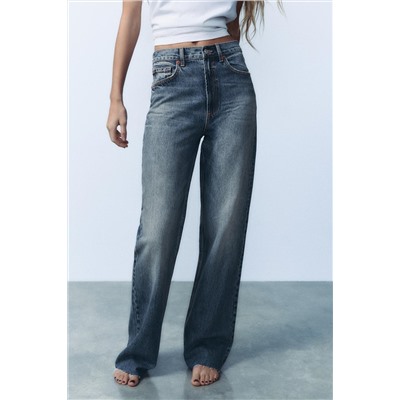 TRF WIDE-LEG HIGH-WAIST FULL LENGTH JEANS