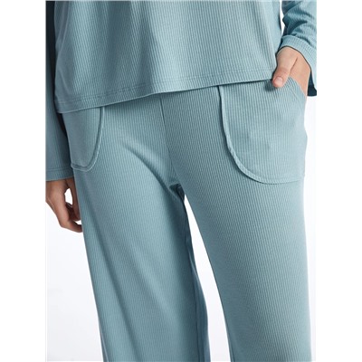 LC Waikiki Bisiklet Yaka Düz Uzun Kollu Kadın Pijama Takımı, LCW DREAM                                            
                                            Bisiklet Yaka Düz Uzun Kollu Kadın Pijama Takımı