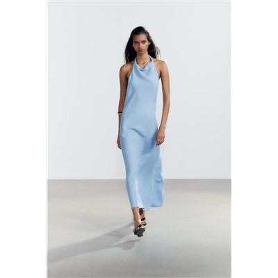 FLOWING HALTER DRESS