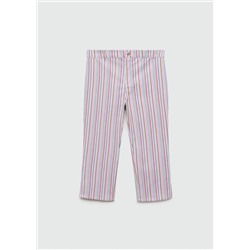 Jeans capri rayas