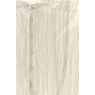 LIMITED EDITION CREASED-EFFECT LINEN BLEND SHIRT