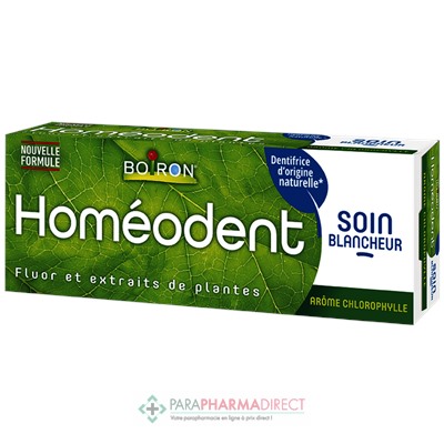Boiron Homéodent - Soin Blancheur - Goût Chlorophylle - Dentifrice 75 ml