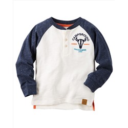 Long-Sleeve Colorblock Henley