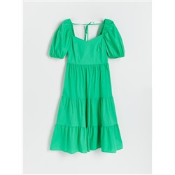 Baumwollkleid mit Rüschen