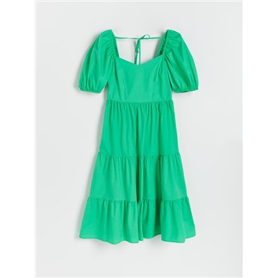 Baumwollkleid mit Rüschen