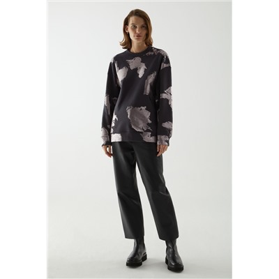 PRINTED COTTON SWEATSHIRT