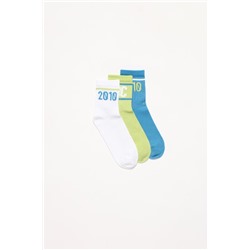 Pack of 3 pairs of sporty ankle socks