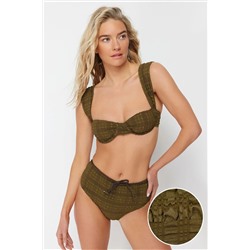 Trendyolmilla Haki Balkonet Bikini Üstü TBESS21BU0161
