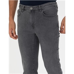Antrasit Slim Fit Jean Pantolon