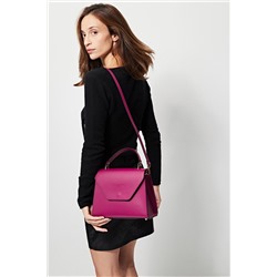 Bolso de piel Blu Fucsia