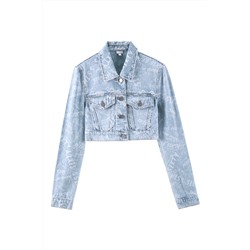 Chaqueta corta vaquera Celeste