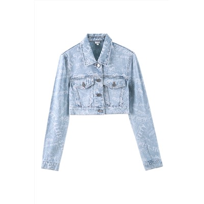 Chaqueta corta vaquera Celeste