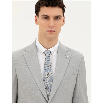 Açık Gri Slim Fit Takım Elbise