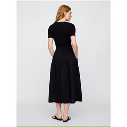 Scoopneck Midi Dress