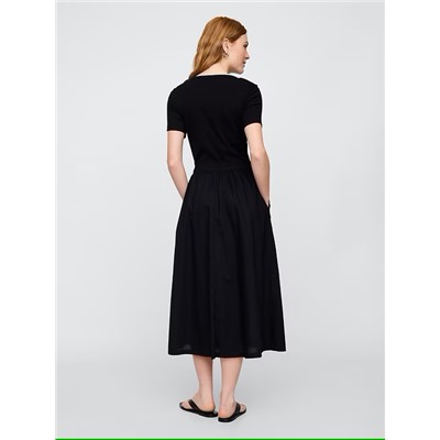 Scoopneck Midi Dress