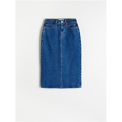 Midi-Rock aus Denim