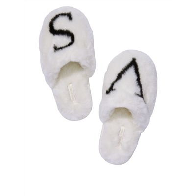 VICTORIA'S SECRET Closed Toe Faux Fur Slipper
