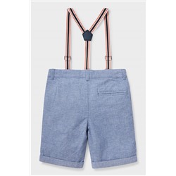 Shorts mit Hosenträgern