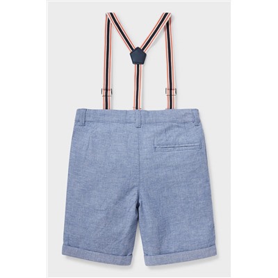 Shorts mit Hosenträgern