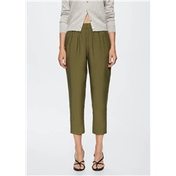 Pantalón cintura elástica -  Mujer | MANGO OUTLET Melilla