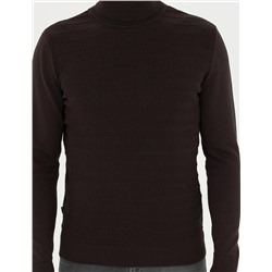 Kahverengi Slim Fit Kazak