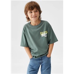 Camiseta estampada algodón -  Niño | MANGO OUTLET España