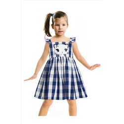 Denokids Yıldız Kedi Ekose Elbise CFF-20Y1-335