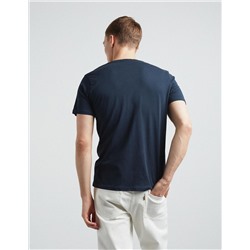 V-neck T-shirt, Men, Dark Blue