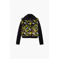 Chaqueta combinada flores
