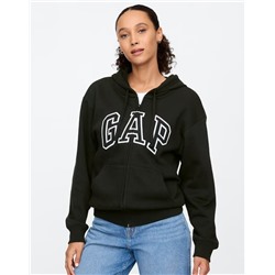 Relaxed Gap Logo Zip Hoodie