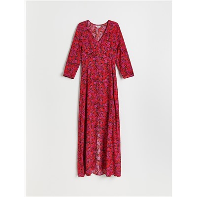 Viskose Kleid mit Muster